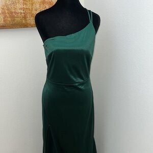 Emerald Silky Dress